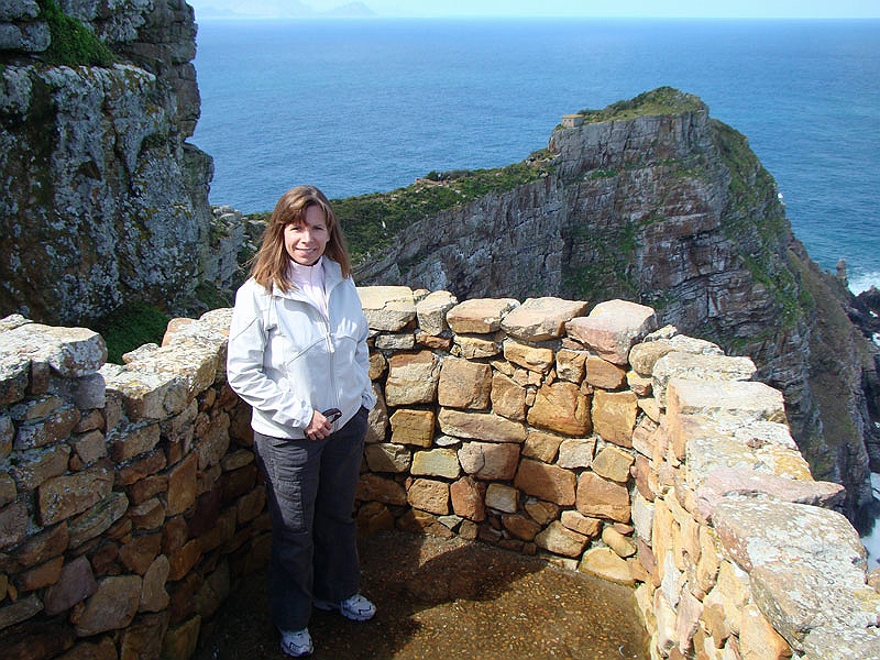 cape6.jpg - Tonya with Cape Point behind her.