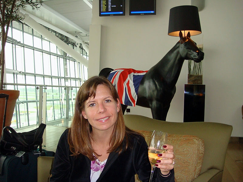 heathrow.jpg - Tonya in the Concorde Lounge