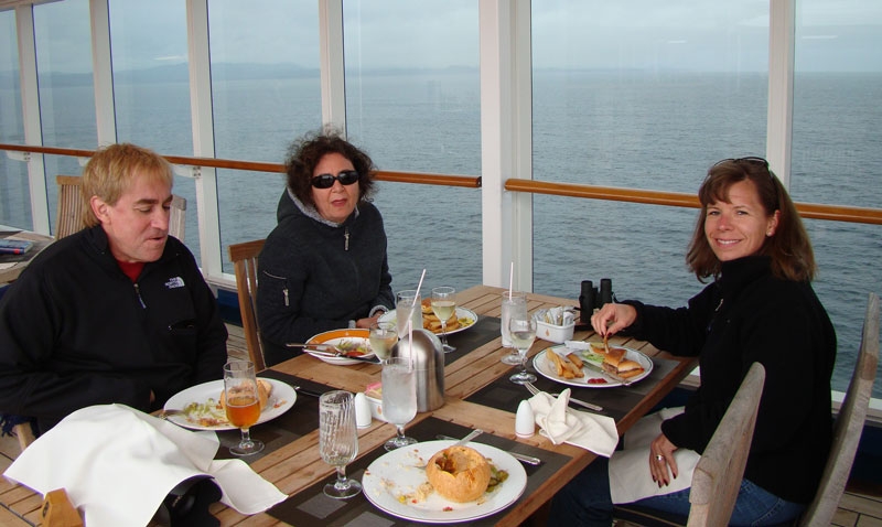 lunch.jpg - Here we are having our Tex-Mex lunch while traveling the Inside Passage.