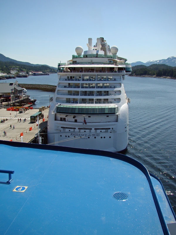 ketchikan3.jpg - A huge Royal Carribean ship.