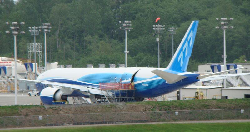 boeing4.jpg - The new 777 Freighter that was just rolled out.